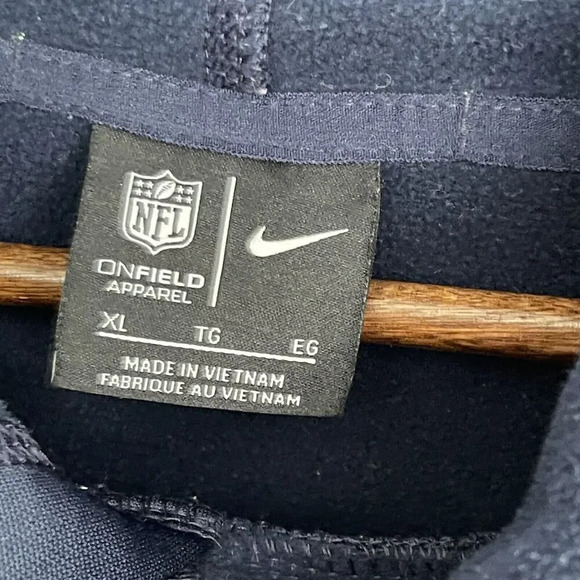 Seattle Seahawks Hoodie Nike NFL On Field Apparel Blue Sweatshirt Football - Picture 5 of 6